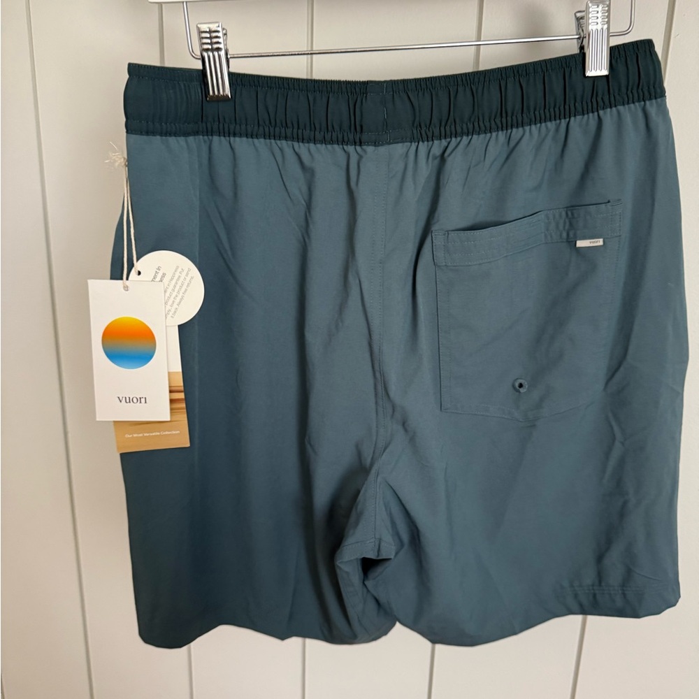 New Vuori Kore Lined Blue Athletic Shorts Medium - Picture 7 of 8